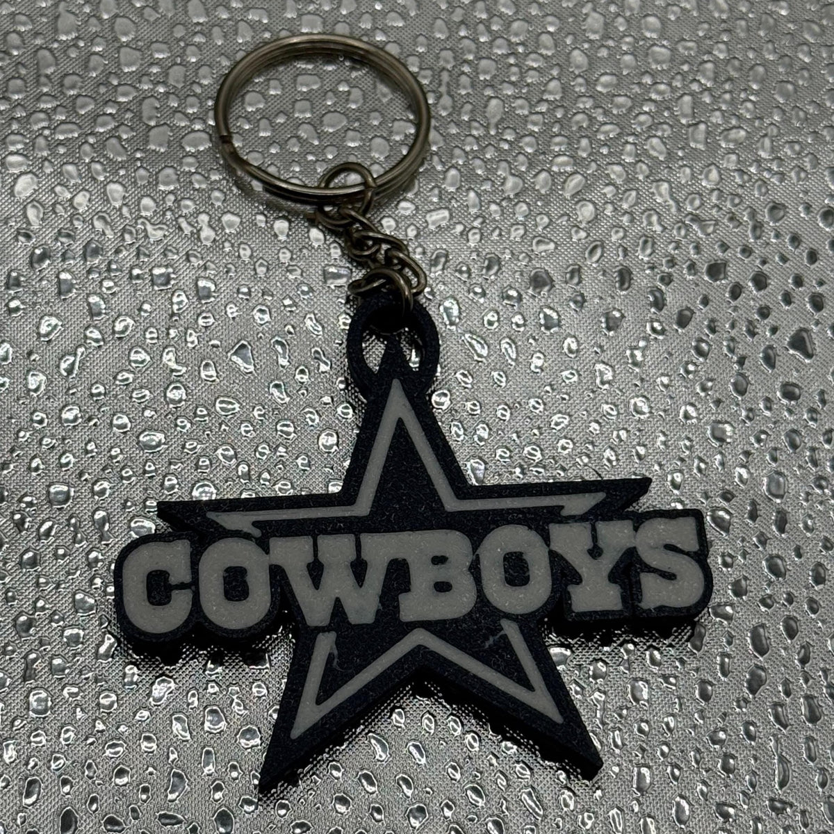 3D Printed Dallas Cowboys Keychain.