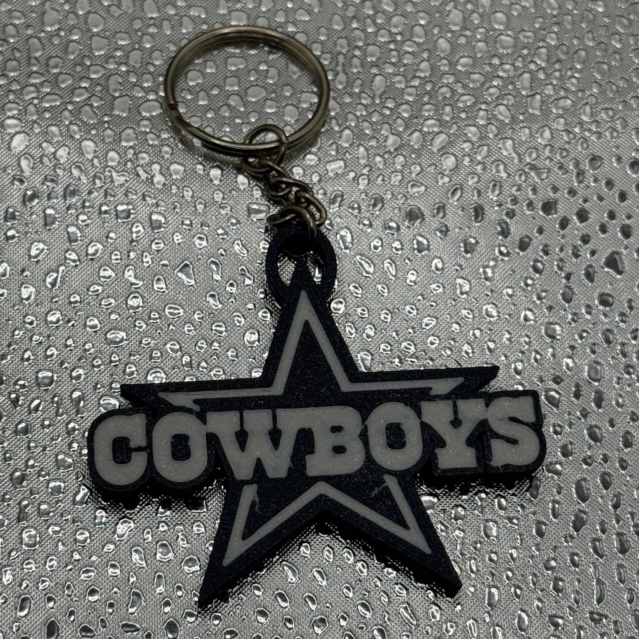 3D Printed Dallas Cowboys Keychain.