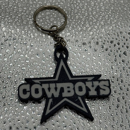3D Printed Dallas Cowboys Keychain.
