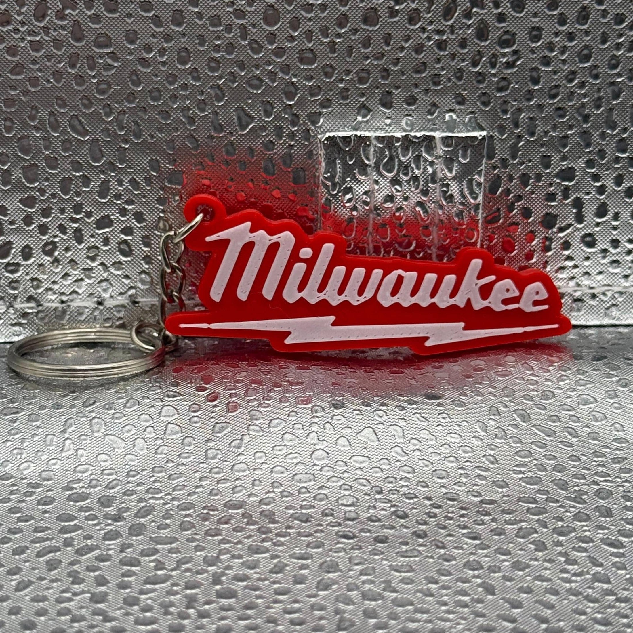 3D Printed Milwaukee Keychain.