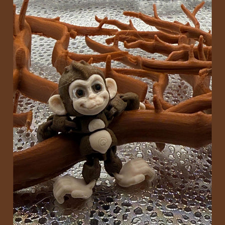 3D Printed Articulated Adult Print-A Pal Monkey -Go ahead, start monkeying around.