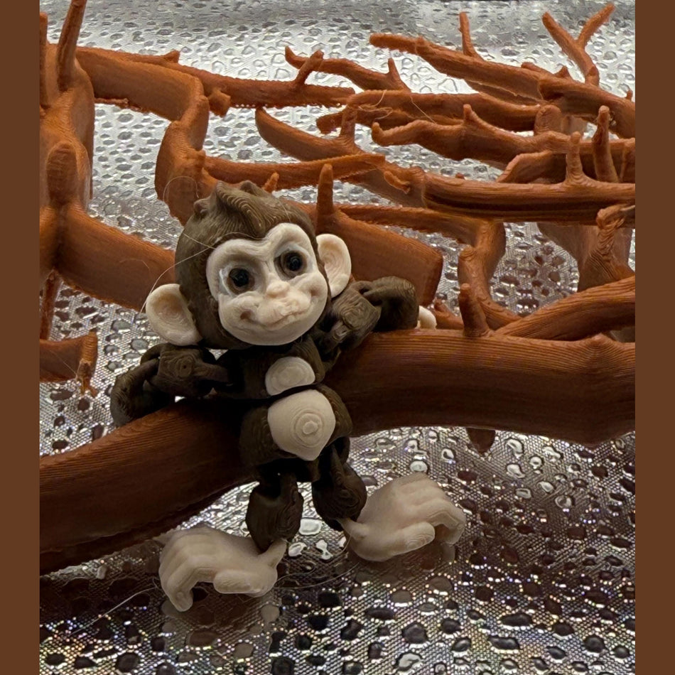3D Printed Articulated Adult Print-A Pal Monkey -Go ahead, start monkeying around.