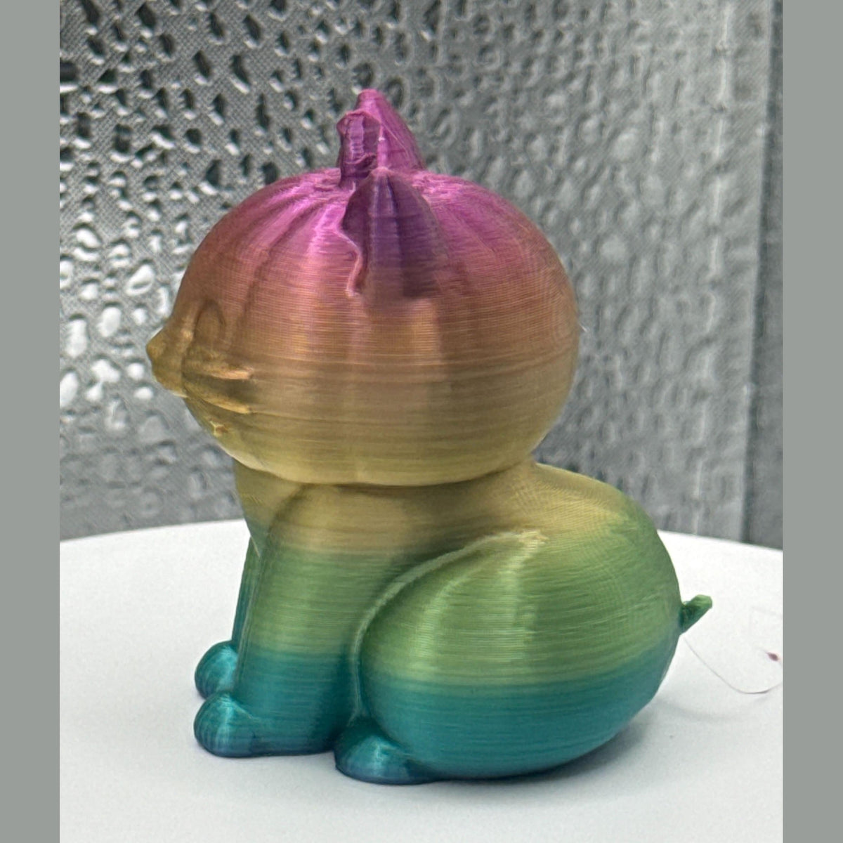 3D Printed Gradient Pumpkin Cat.