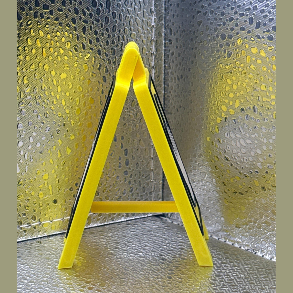 3D Printed Middle Finger Desk Caution Sign.