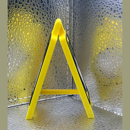 3D Printed Middle Finger Desk Caution Sign.