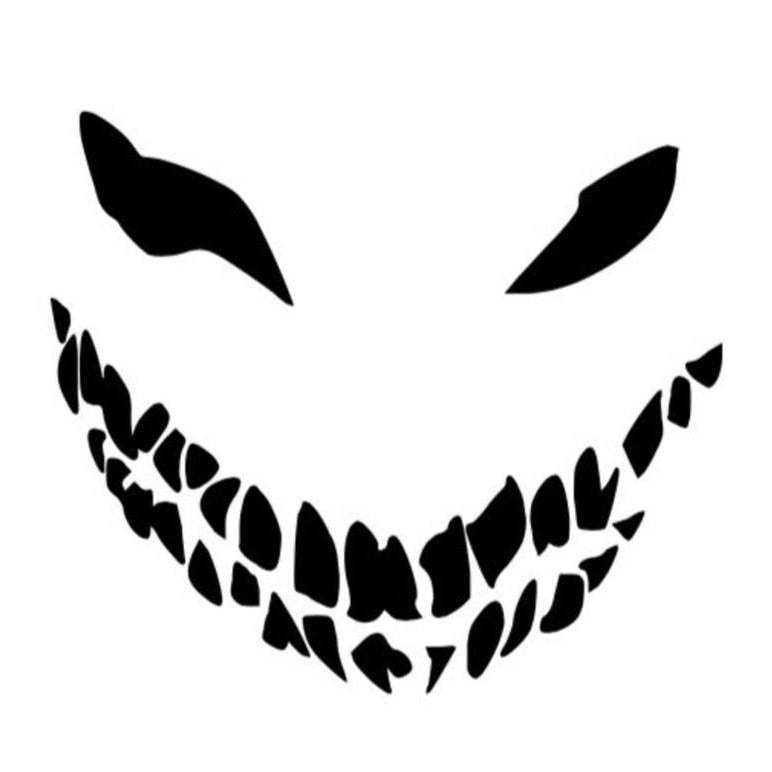 Disturbing Smile Bumper Sticker Window Decal