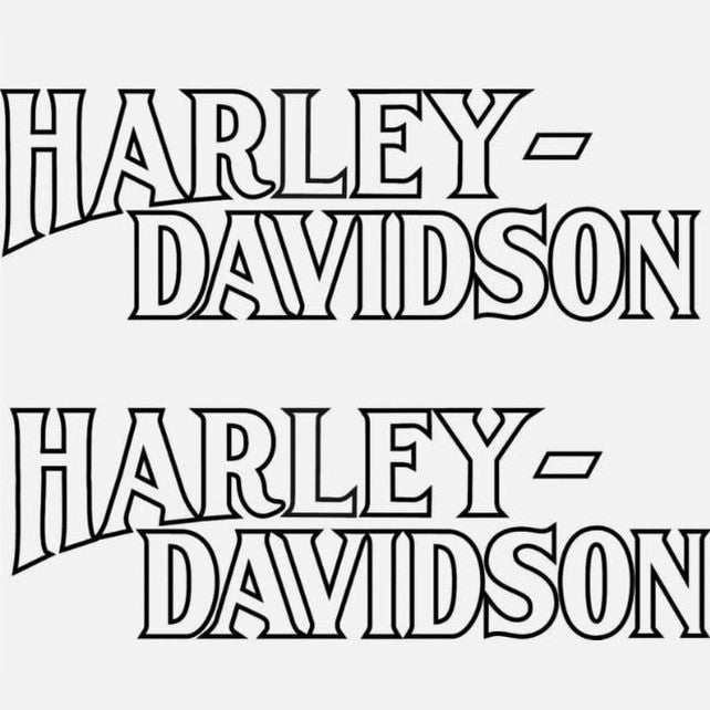 Harley Davidson tank decals set of 2 Vinyl Decal Sticker