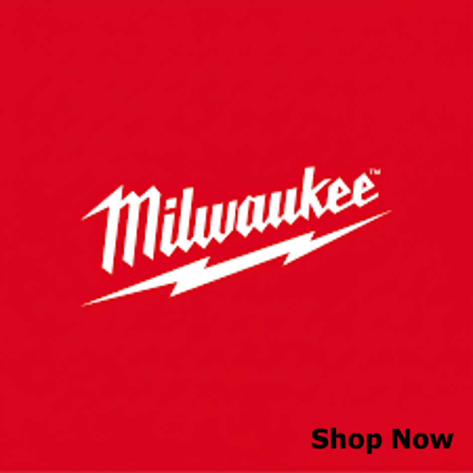 Milwaukee Logo with Shop Now 60pt