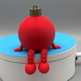 3D printed Articulated Christmas Ornament