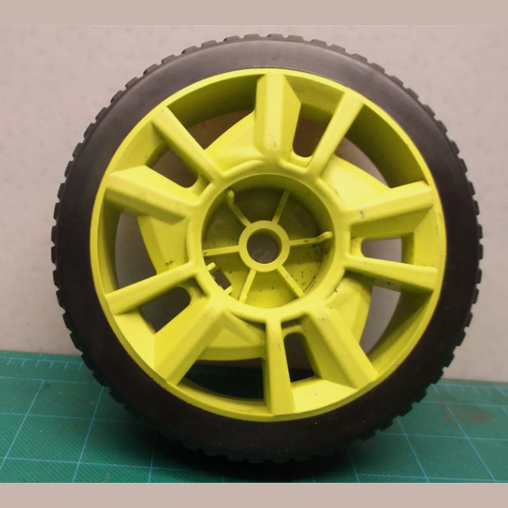 Ryobi OEM 6"in Wheel W/ AXL Replacement RY142022VNM 2000psi Pressure Washer OB LOT 3669.