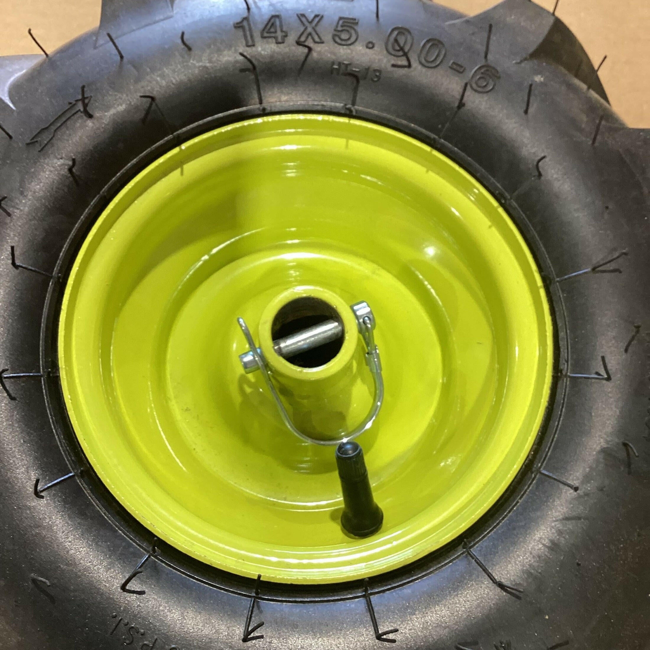 OEM Ryobi RY40702VNM Right Side Ryobi 14 x 5.00-6 Rim in Tire USED