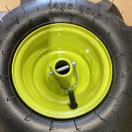 OEM Ryobi RY40702VNM Right Side Ryobi 14 x 5.00-6 Rim in Tire USED