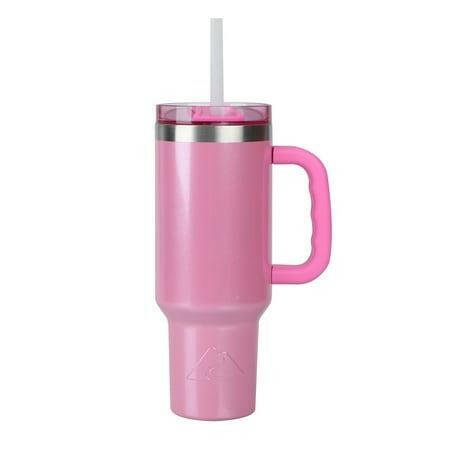 NEW Ozark Trail 40 oz Vacuum Insulated Stainless Steel Tumbler in Pink LOT 4097.