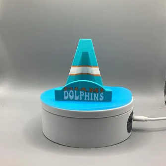 3D printed Miami Dolphins Card Stand