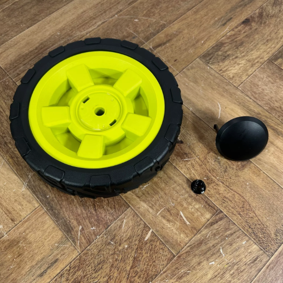 OB RYOBI OEM Parts Front 8” Wheel Assy 20 in. 40V RY401017 Lawn Mower LOT 2295.