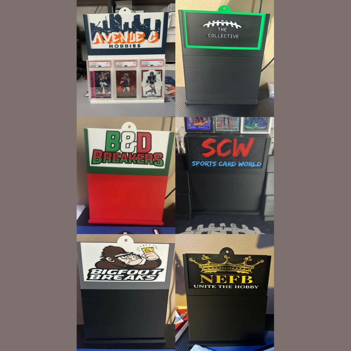 3D Printed Stadium Card Display System.
