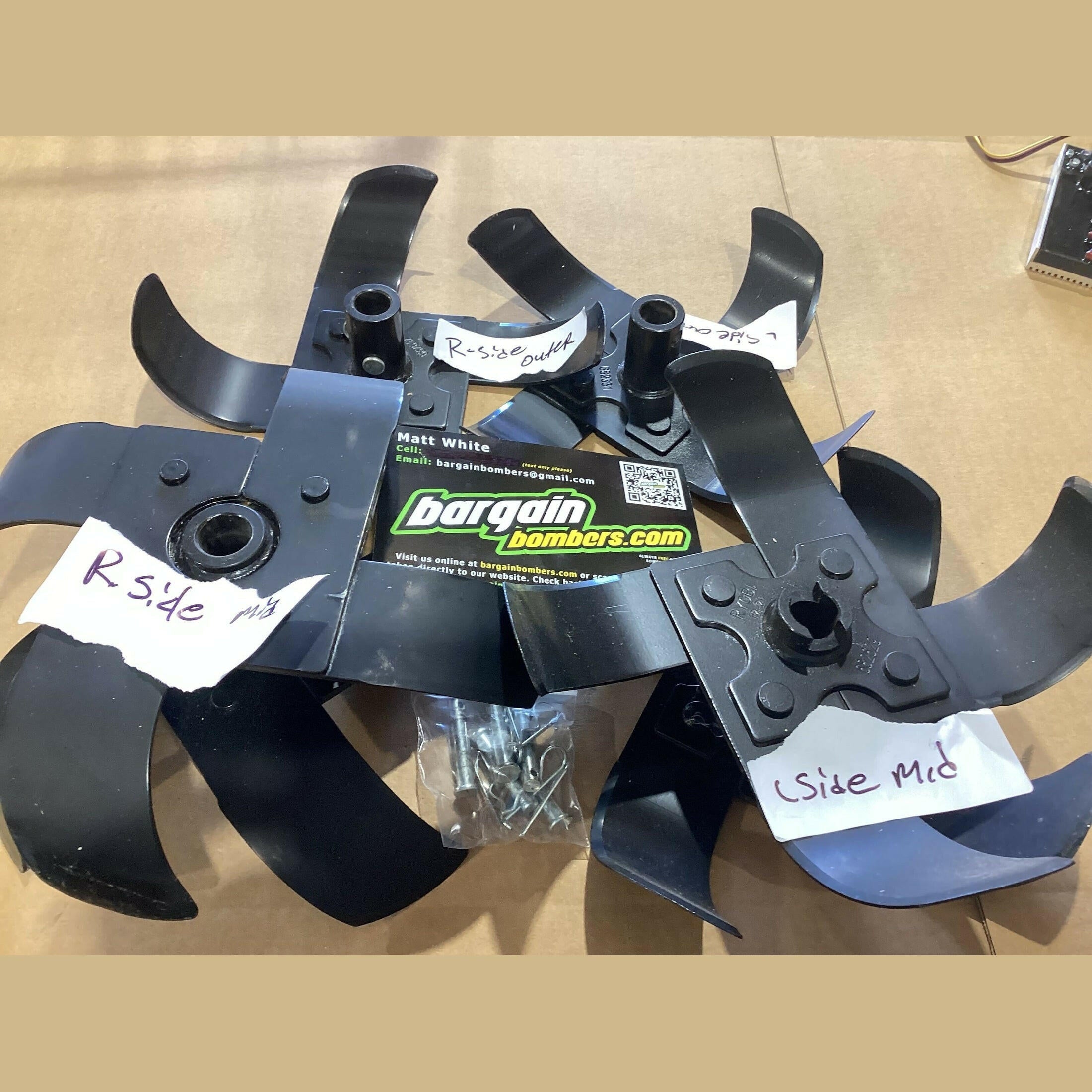 OB Ryobi Tines for RY40730VNM0V 40V HP WHISPER SERIES 16" FRONT TINE TILLER  LOT 3615.