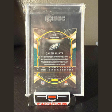 2020 Panini Select Concourse Jalen Hurts Rookie #50 Philadelphia Eagles SGC 9.5.