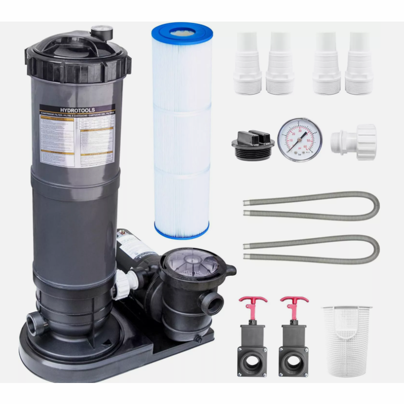 OB Swimline Hydrotools Sure-Flo Cartridge Pool Filter Complete System 50 sq ft LOT 4310.