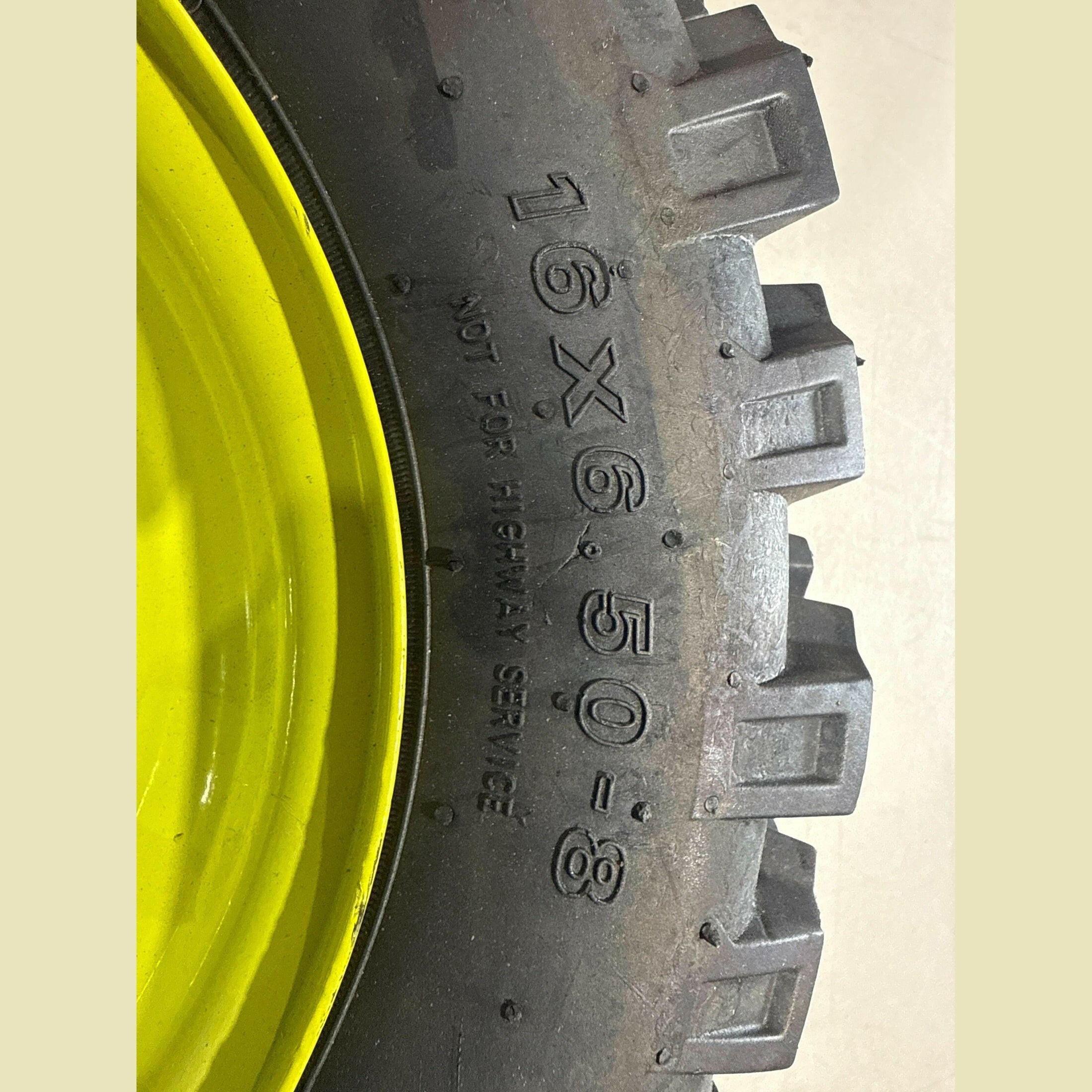 OB Ryobi Right Side Tire 16 x 6.5 x 8 LOT 4511.