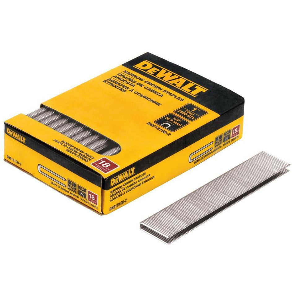 DEWALT DNS18100-2 1in 1/4 Crown Staple NEW LOT 2278.