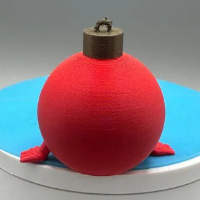 3D printed Articulated Christmas Ornament