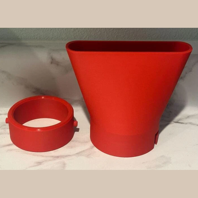 3D printed Milwaukee 2724-20 M18 Leaf Blower Flat Nozzle Tip 2 Piece System will not blow off
