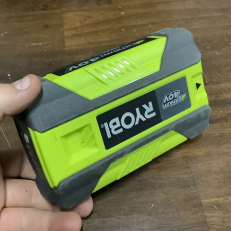 FOR PARTS ONLY Ryobi OP4015 40V Lithium Ion High Capacity Battery PARTS LOT 3859.