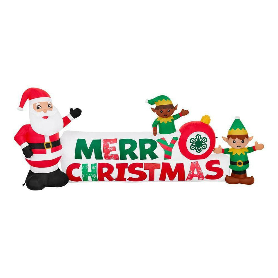 Home Accents Holiday 10 ft. Giant-Sized LED Merry Christmas Sign USED LOT 3804.