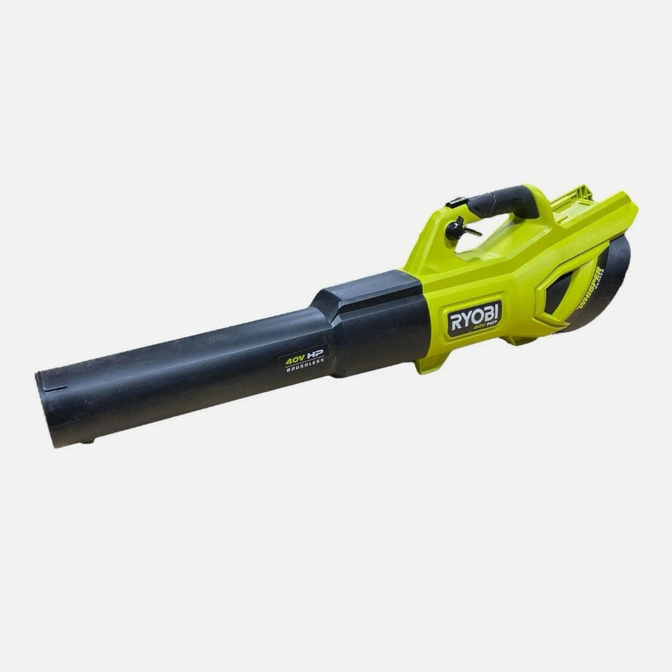 RYOBI RY404014 40V HP Brushless Whisper Series 650CFM Leaf Blower USED.