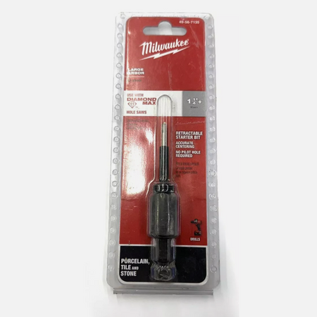 NEW Milwaukee-49-56-7135 Retractable Starter Bit with Large Arbor LOT 4362.