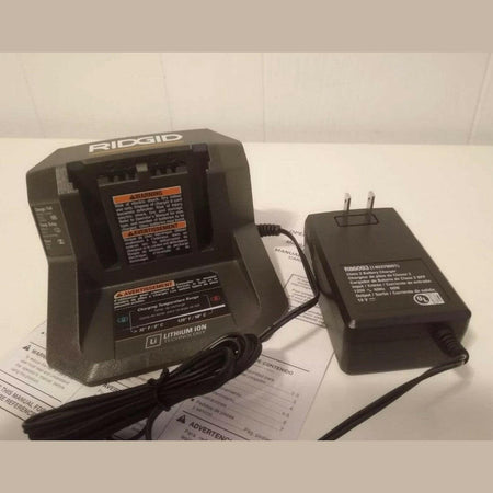 RIDGID R86093 18 Volt 18V lithium Ion Compact Battery Charger OB LOT 2309.