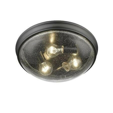 NEW Millennium Lighting 5229 3 Light 14 mount Bowl Ceiling Fixture - Black LOT 4439.