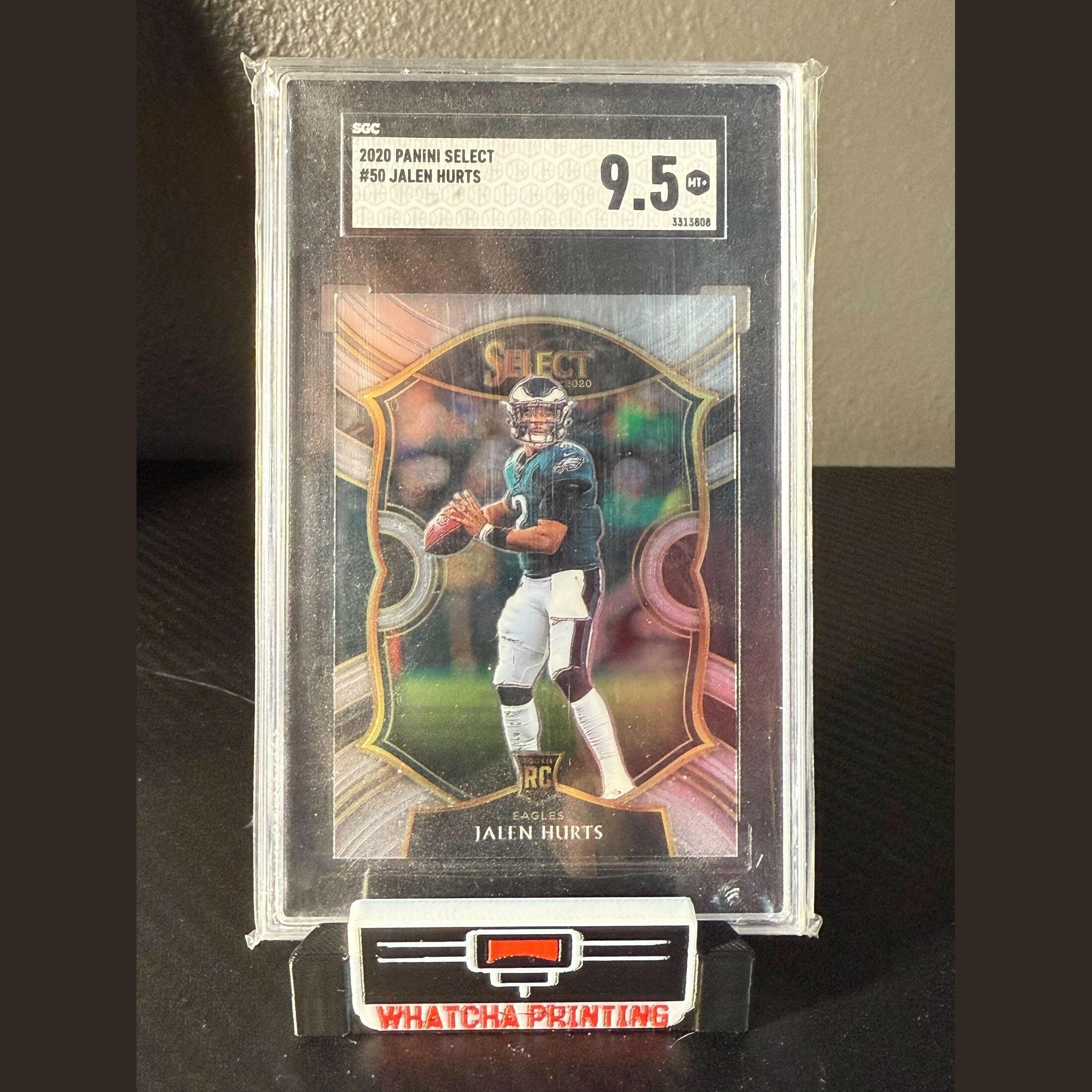 2020 Panini Select Concourse Jalen Hurts Rookie #50 Philadelphia Eagles SGC 9.5.