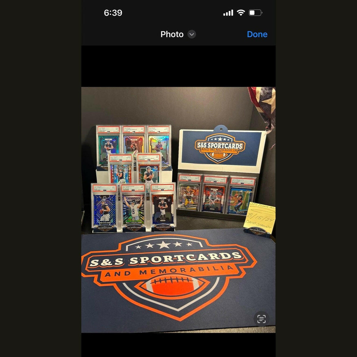 3D Printed Stadium Card Display System.