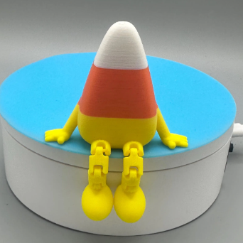 3D Printed Articulated Candy Corn