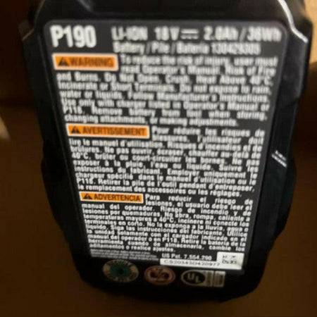 PARTS ONLY Genuine Ryobi 18V ONE+ P190 2.0Ah Compact Li-Ion Battery