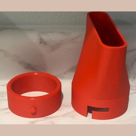 3D printed Milwaukee 2724-20 M18 Leaf Blower Flat Nozzle Tip 2 Piece System will not blow off