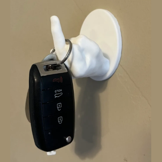 3D Printed Middle Finger Keyholder.