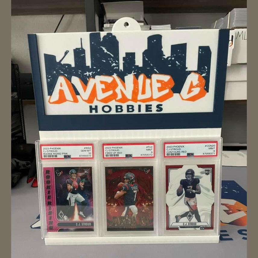 3D Printed Stadium Card Display System.