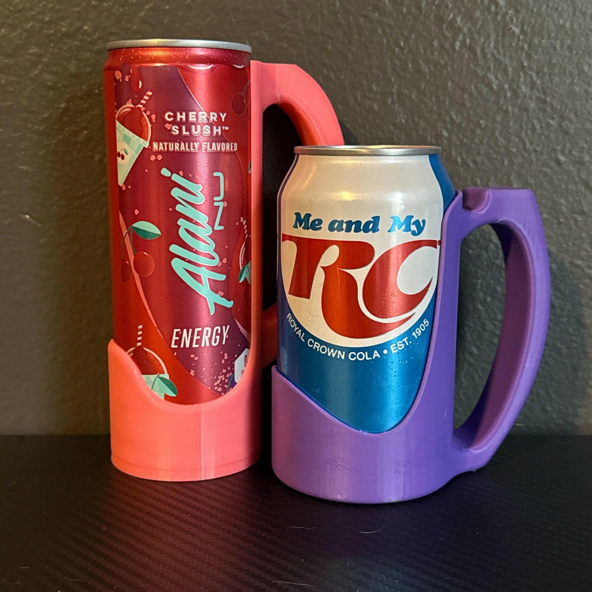 3d printed 12oz Slim Can Holder for redbull or alani cans.