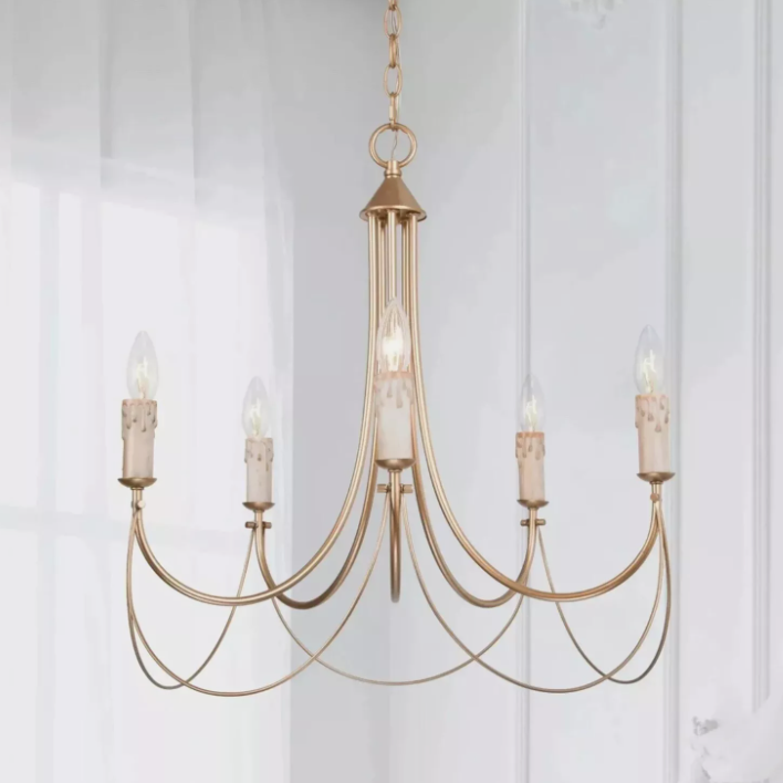 OB LNC HOME Almonslva 5-Light Chandelier A04130  LOT 4484.