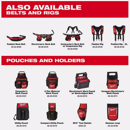 NEW Milwaukee 48-22-8146 XL Padded Suspension Rig, 1680 Denier Nylon, Riveted Seams LOT 4324.