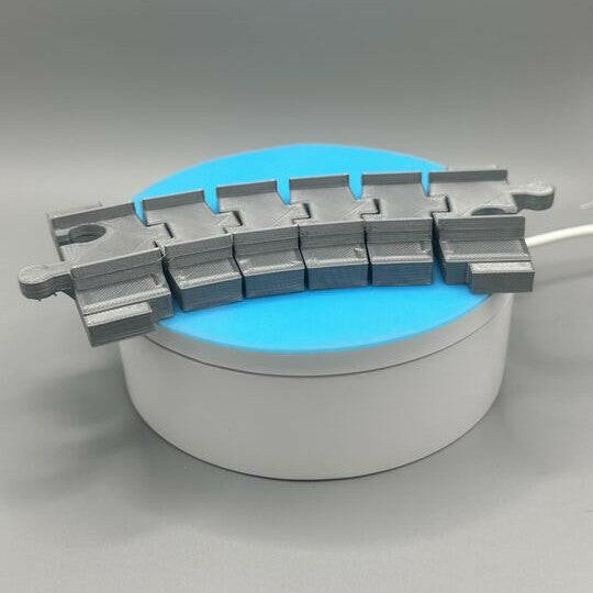 3D Printed Lego Duplo Railroad flexible track 1 PCS gray