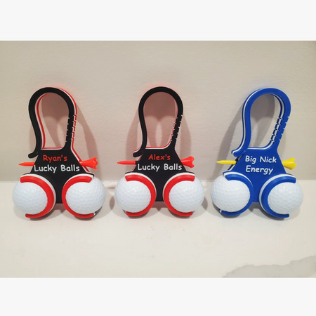 3D printed Golf and tee hold 100 custom names tons of colors