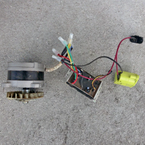 USED RYOBI P1109VNM 18Volt 16" Cordless Mower Blade Motor & Controller / Wiring LOT 4117.