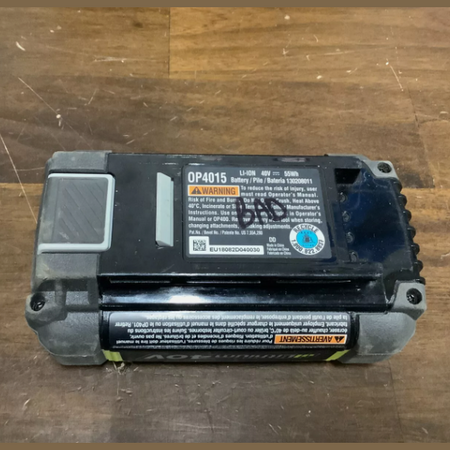 FOR PARTS ONLY Ryobi OP4015 40V Lithium Ion High Capacity Battery PARTS LOT 3859.
