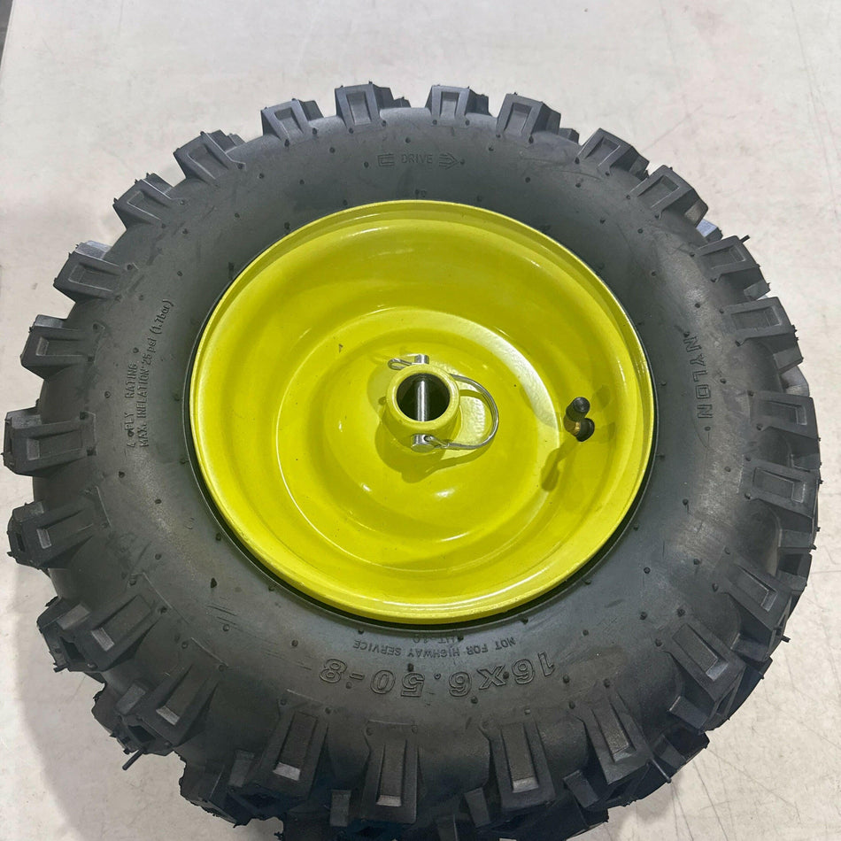OB Ryobi Left Side Tire 16 x 6.5 x 8 LOT 4517.