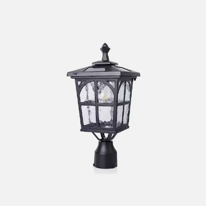 NEW VANGARSUN Outdoor Solar Post Light WG4335SQ-A 3-inch Waterproof Aluminum Warm White LED LOT 3853.