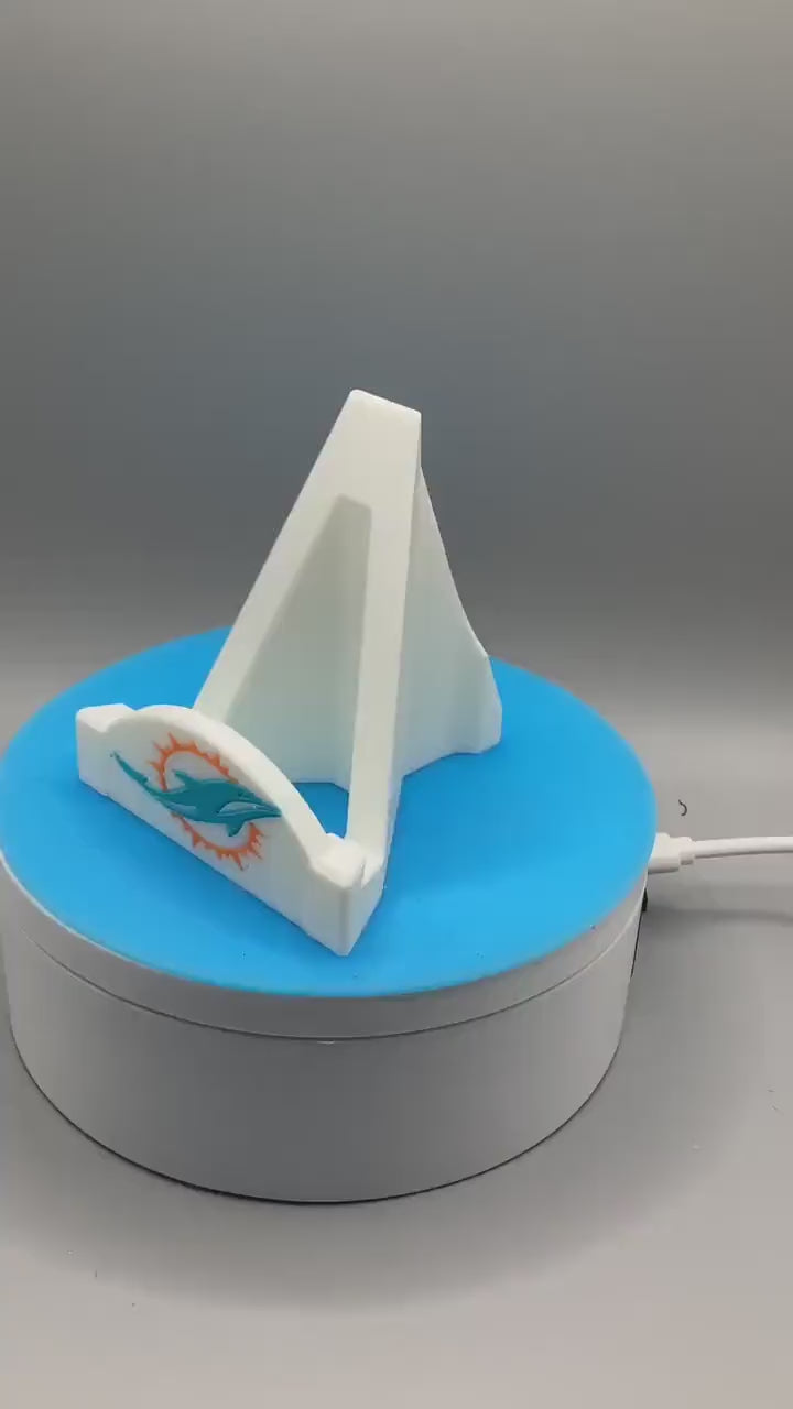 3D Printed Miami Dolphins Card Stand.